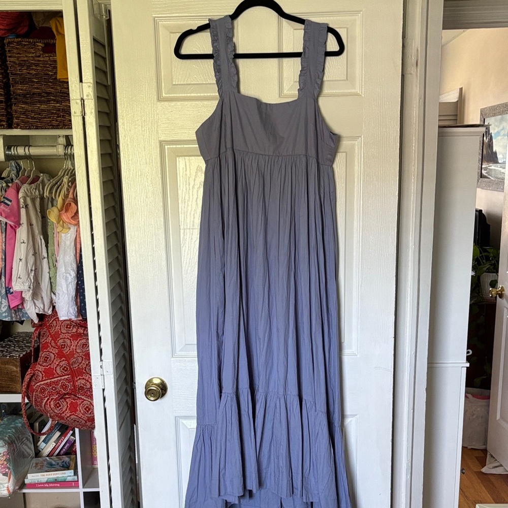 NWT Dusty Blue Maxi-Dress